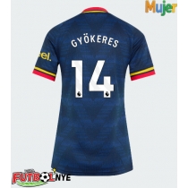 Camiseta Arsenal Viktor Gyokeres #14 Visitante Equipación para mujer 2026-27 manga corta